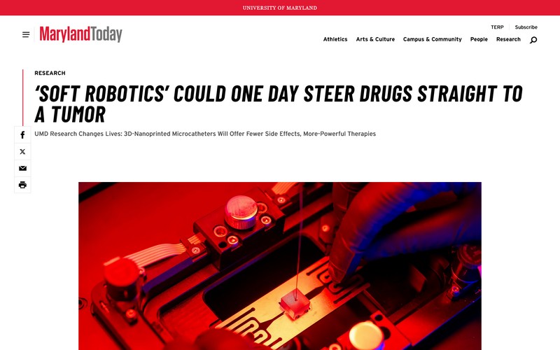 Soft robotics could one day steer drugs straight to a tumor Soft robotics could one day steer drugs straight to a tumor
