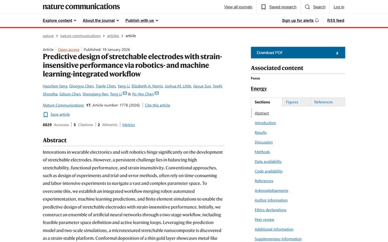 Predictive design of stretchable electrodes