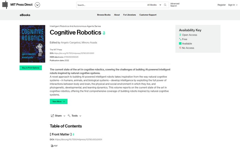 Cognitive robotics