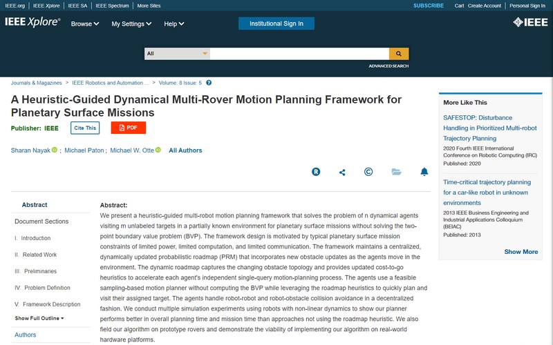 A heuristic-guided dynamical multi-rover motion planning framework
