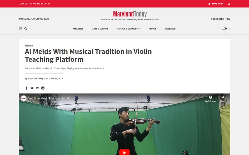 AI melds with musical tradition in violin teaching platform