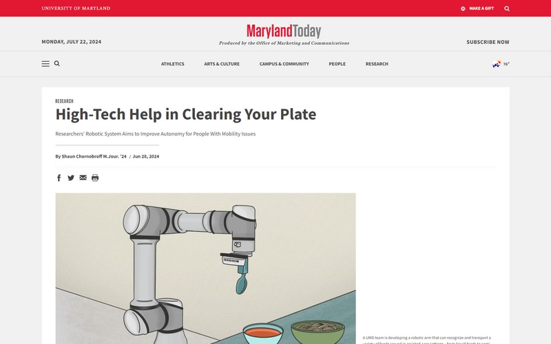 High-tech help in clearing your plate