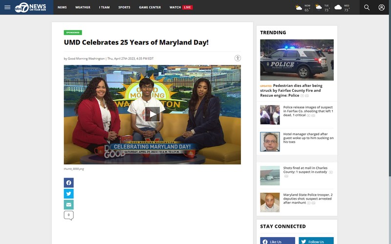 UMD celebrates 25 years of Maryland Day!
